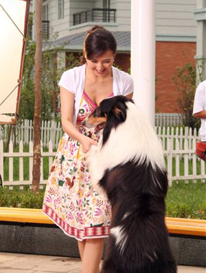 电视剧《三国》校园行 陈好林心如撞鞋