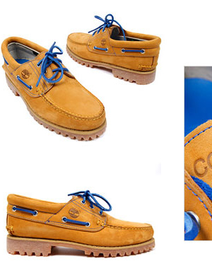 天木兰Timberland联名法国巴黎潮店Colette推出4×4帆船鞋