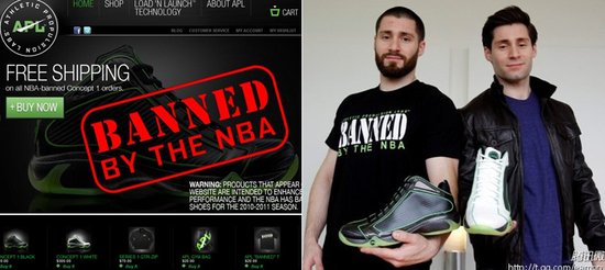 弹力鞋借NBA封杀做广告