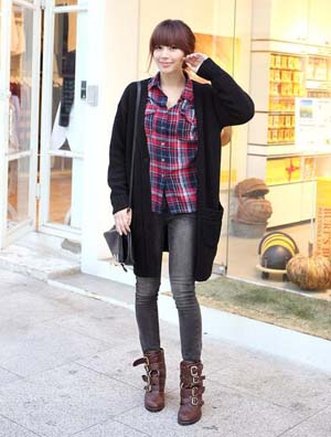 甜美女生平底鞋搭配NO.1