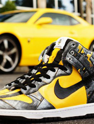 ˳Nike Sportswear Dunk HighBumble Bee Customs by