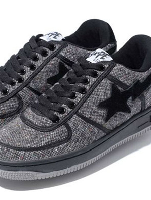 �����ʸУ��ٶȳ�¯��A BATHING APE Donegal Tweed Bape Sta