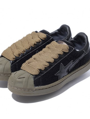 �ﶬ��֤��A Bathing Ape MELTON SKULL STA