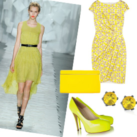 春夏必备亮黄色单品 街头赚足回头率