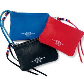 ����ĵ�׺��WTAPS 2012�괺�Ŀ�Leather Zip Pouc