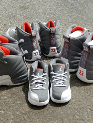Air Jordan XII��Cool Grey��������ͥȫSIZEЬ�� 