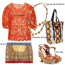 夏日休闲度假装搭配 印花渲染打造异域风情