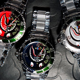 A Bathing Ape 推出最新鲨鱼手表Bapex