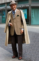 年龄不是问题 时尚老人混迹时尚圈