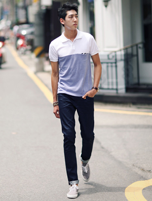 简约POLO衫搭配 提高帅气指数