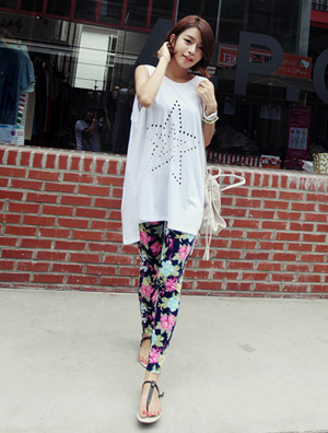 打底裤的全盛时代 随意搭配打造混搭风