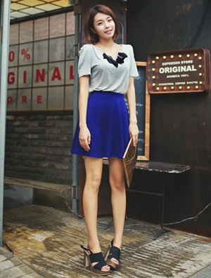 时尚厚底鞋 混搭个性潮装