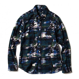 SOPHNET. �͵������¿�Flannel B.D Shirt 