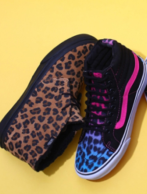 VANS 发布Slim Classic 豹纹系列女鞋