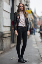 秋季小皮衣搭配 变身时尚ICON