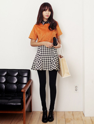 俏丽裙装搭配 引爆秋季甜美风