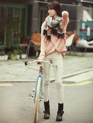 紧身裤完美搭配术 增高显瘦好处多