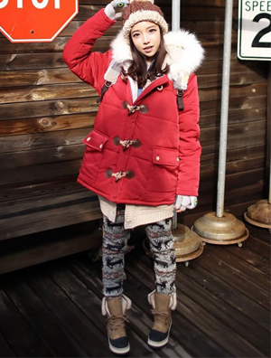 冬季大衣够惊艳 红色风潮卷而来