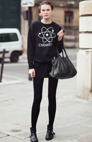 欧美潮人街拍 姑娘们穿什么收尾冬天